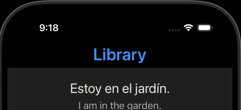 Library page title