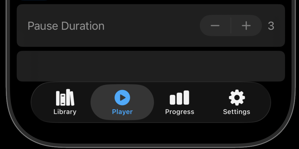 Player Page navigation icon